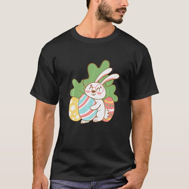 This Is My Easter Pajama Happy Bunny Pyjamas Party T-Shirt (Front)