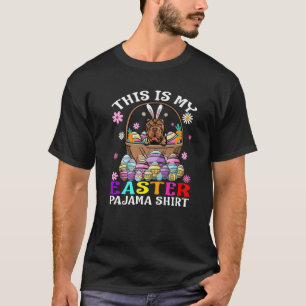 This Is My Easter Pajama Shar Pei Bunny Eggs Easte T-Shirt