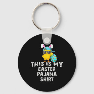 This Is My Easter Pajama Shirt Adult Kids Funny Te Key Ring