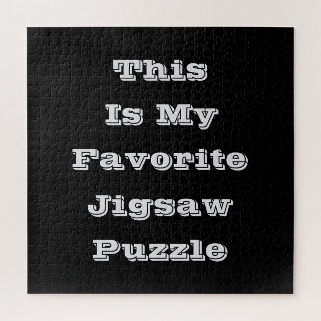 This Is My Favourite Jigsaw Puzzle  (Vertical)