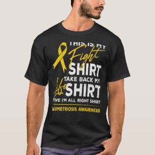 This Is My Figh Endometriosis Awareness Yellow Rib T-Shirt