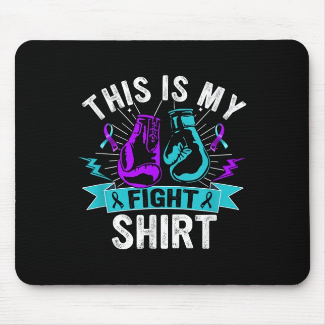 This Is My Figh Suicide Prevention Fighter Strong  Mouse Pad (Front)