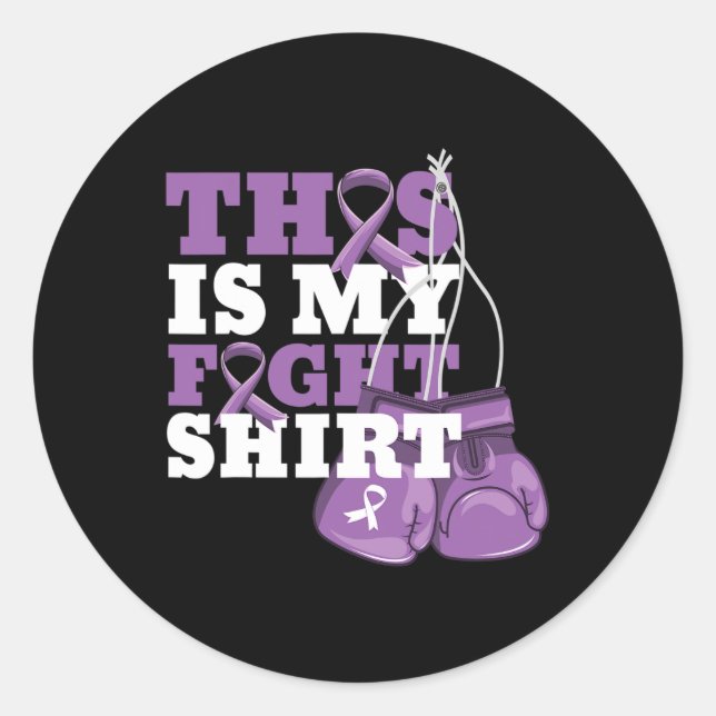 This Is My Fight Heimerheimer Fighter Support Stro Classic Round Sticker (Front)