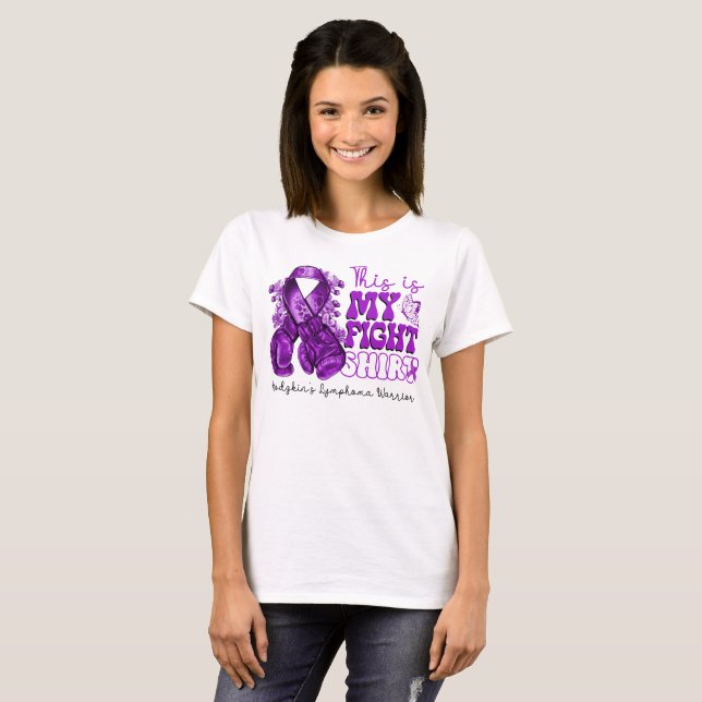 This is My Fight Hodgkin's Lymphoma Warrior T-Shirt (Front Full)