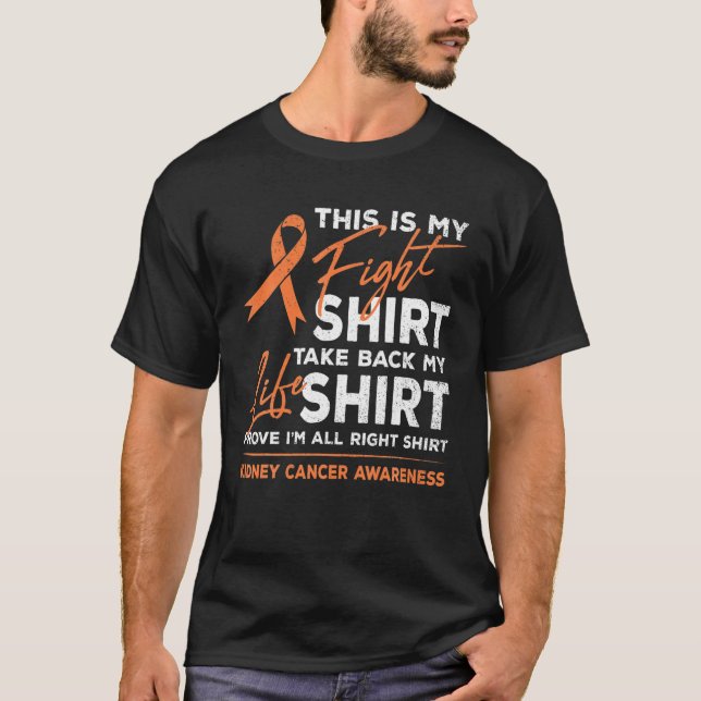 This Is My Fight Kidney Cancer Awareness Month Rib T-Shirt (Front)