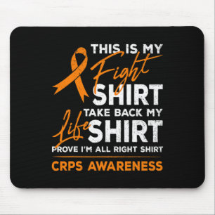 This Is My Fight RSD CRPS Awareness Orange Ribbon Mouse Pad