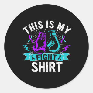This Is My Fight Shirt Suicide Prevention Fighter Classic Round Sticker