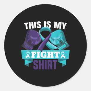 This Is My Fight Shirt Suicide Prevention Fighter Classic Round Sticker