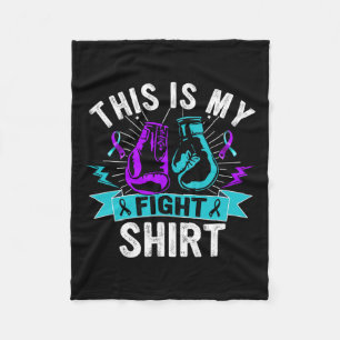 This Is My Fight Shirt Suicide Prevention Fighter Fleece Blanket