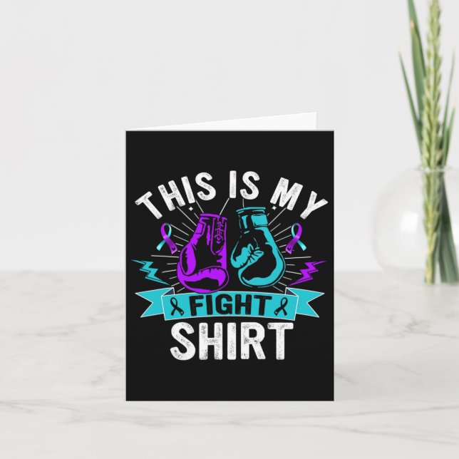 This Is My Fight Suicide Prevention Fighter Strong Card (Front)