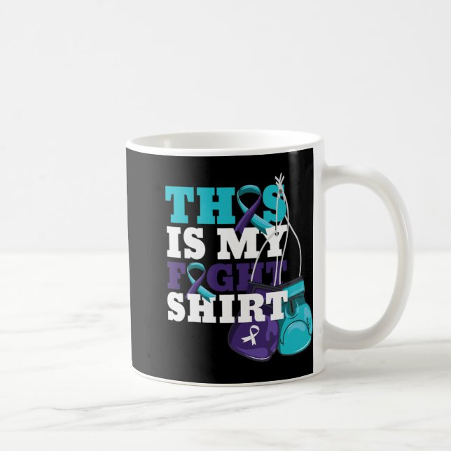 This Is My Fight Suicide Prevention Fighter Strong Coffee Mug (Right)