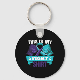 This Is My Fight Suicide Prevention Fighter Strong Key Ring