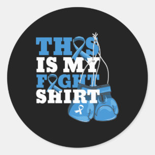 This Is My Fight Type 1 Diabetes Support Strong Classic Round Sticker