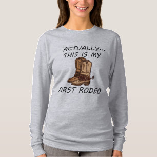 This Is My First Rodeo Bodysuit, Cowboy Baby Cloth T-Shirt