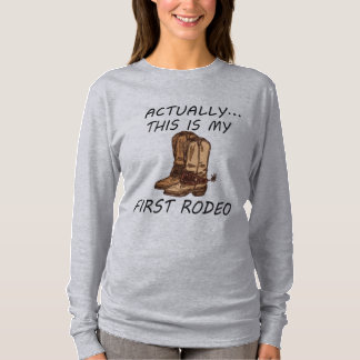 This Is My First Rodeo Bodysuit, Cowboy Baby Cloth T-Shirt
