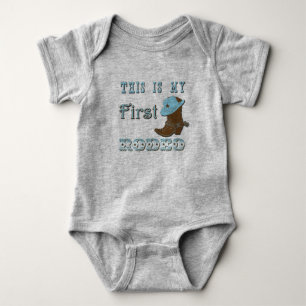 This is my first rodeo boy baby outfit bodysuit