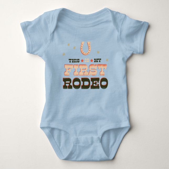 This IS My First Rodeo - First Birthday T-shirt Baby Bodysuit (Front)