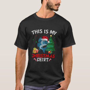 This is My Fish Santa Hat Christmas Pajama T Shirt