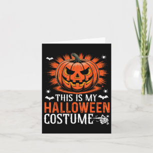This Is My Funny Pumpkin Halloween Costume  Card