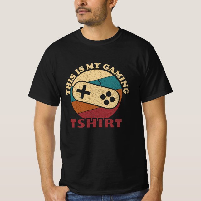 this is my gaming T-shirt funny gamer gift (Front)