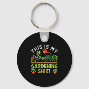 This Is My Gardening Shirt Funny Gardener Gift Pla Key Ring