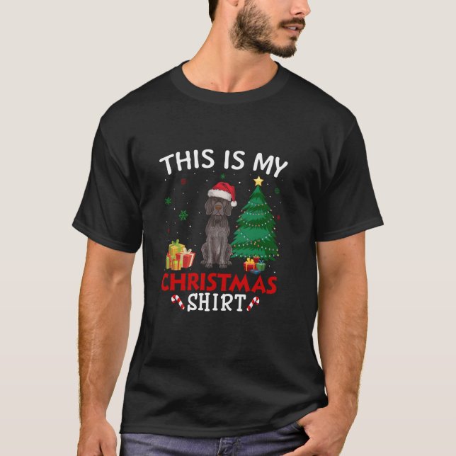 This is My German Shorthaired Pointer Dog Santa Ha T-Shirt (Front)