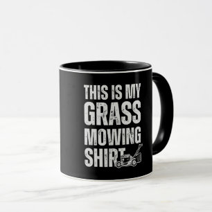 This Is My Grass Mowing Funny Lawn Mower Dad Mug
