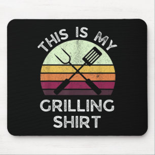 This Is My Grilling Funny Bbq Barbecue Grill Dad Mouse Pad
