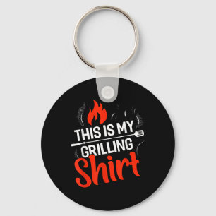 This Is My Grilling Funny Bbq Smoker Barbecue  Key Ring