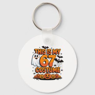 This Is My Halloween 67 Costume Funny Brainrot Mem Key Ring