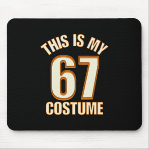 This Is My Halloween 67 Costume Lazy Brainrot Meme Mouse Pad