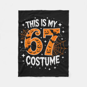 This Is My Halloween 67 Costume Number 6 7 Meme  Fleece Blanket