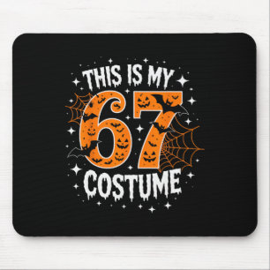This Is My Halloween 67 Costume Number 6 7 Meme Mouse Pad