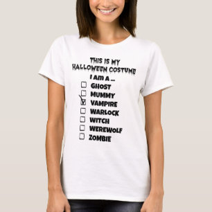 This is My Halloween Costume - Check Mark Vampire T-Shirt