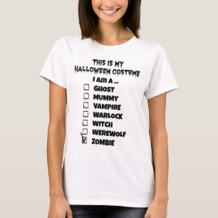 This is My Halloween Costume - Check Mark Zombie T-Shirt