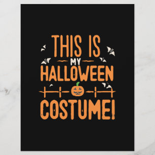 This Is My Halloween Costume Flyer