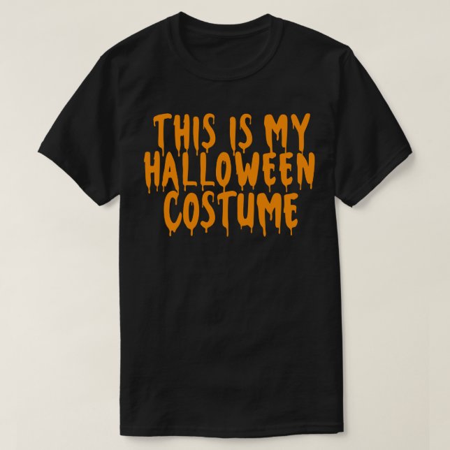 This Is My Halloween Costume Halloween Couples Cos T-Shirt (Design Front)