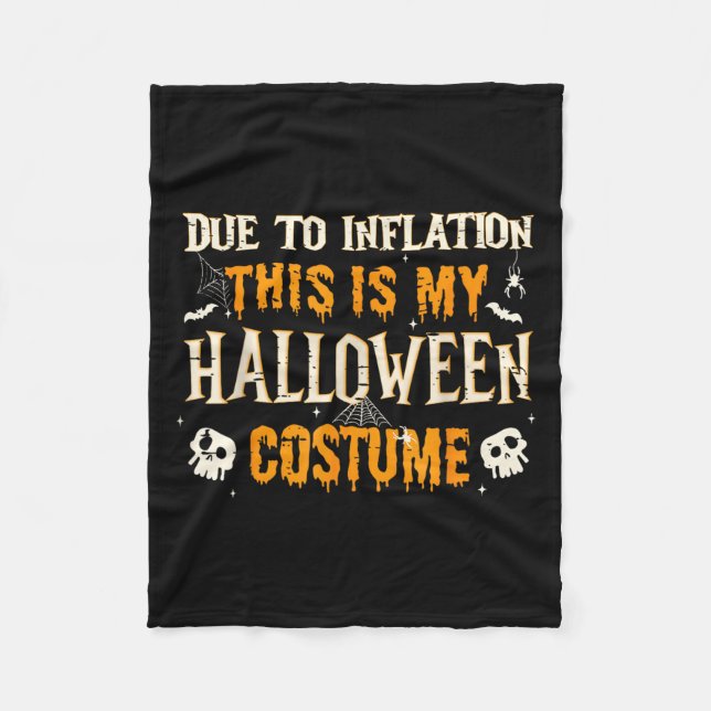 This Is My Halloween Costume Men Women Funny Hallo Fleece Blanket (Front)