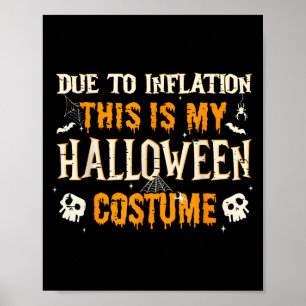This Is My Halloween Costume Men Women Funny Hallo Poster