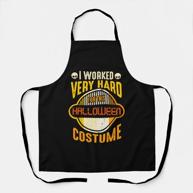 This is My Halloween Costume Simple Halloween Apron (Front)