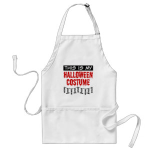 This is My Halloween Costume Spiders Bats Standard Apron