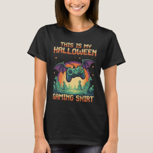 This is My Halloween Gaming Shirt Funny Gamer Vi