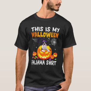 This Is My Halloween Pajama Boston Terrier Costum T-Shirt