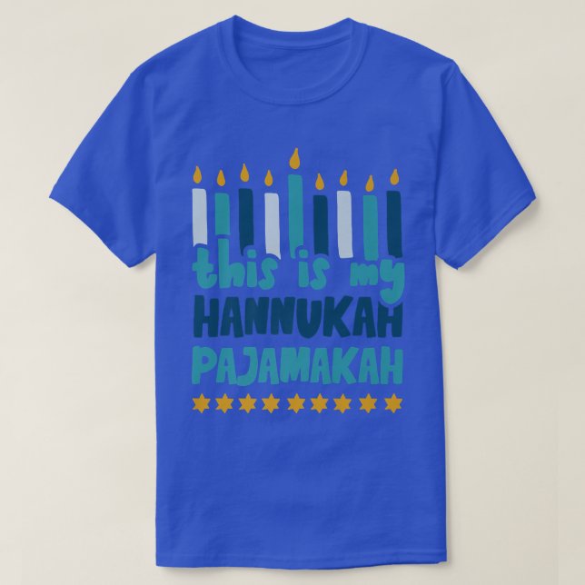 This Is My Hannukah Pajamakah Funny Hannukah Pajam T-Shirt (Design Front)