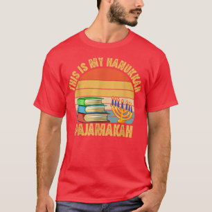 This is My Hanukkah Pajama Chanukah Funny Book lov T-Shirt