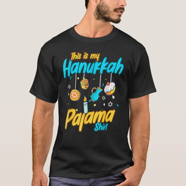 This Is My Hanukkah Pajamakah Hanukkah  Pjs T-Shirt (Front)