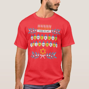 This is My Hanukkah Pajamakah Menorah Dreidel Funn T-Shirt