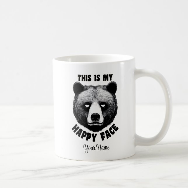 This is my happy face - Bear Coffee Mug (Right)