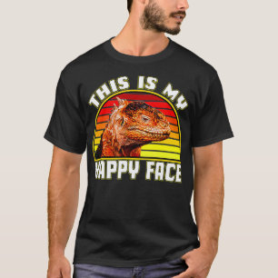 This Is My Happy Face Bearded Dragon  T-Shirt