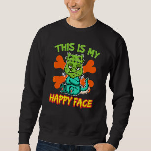 This Is My Happy Face Halloween Monster Hallow's Sweatshirt